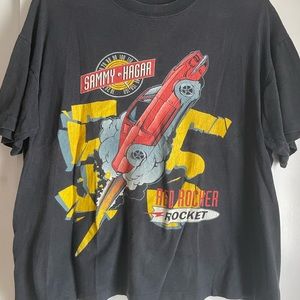 Sammy Hagar Red Rocker Rocket I Can’t Drive 55 Vintage 80s T-Shirt Size XL